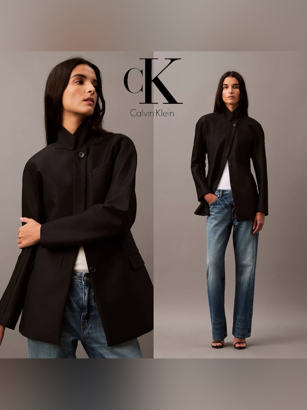 CALVIN KLEIN STUDIO Collection - CAVALRY TWILL SHAPED JACKET
